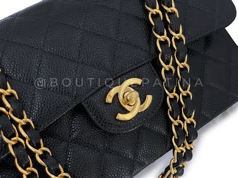 chanel mini flap carviar|chanel small classic flap caviar.